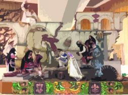 Nacimiento de manufactura mexicana, expuesto en el Aula Paulo VI del Vaticano.  /