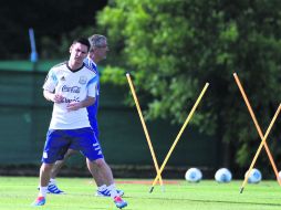 Recuperándose. Una resonancia magnética constató la cicatrización de la lesión muscular de Lionel Messi. EFE /