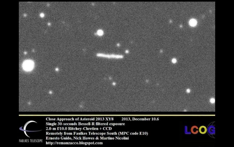 El cuerpo tiene una longitud aproximada de 31 a 68 metros y fue descubierto el pasado 7 de diciembre. Tomada de Twitter @comets77  /