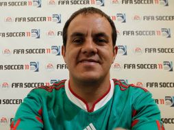 Imagen de 'Cuauh' con el uniforme de la selección. ARCHIVO /