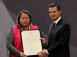 Norma Romero fue reconocida por su trayectoria en la defensa de las garantías fundamentales de los migrantes. NTX /