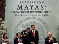 'La muestra más importante que se haya presentado de la cultura maya' expusó el presidente Peña Nieto. SUN /