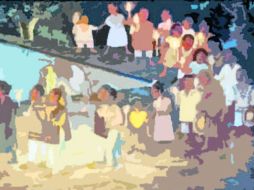 ''Niños pidiendo posada'', Diego Rivera, ubicado en el Hospital Infantil de México.  /