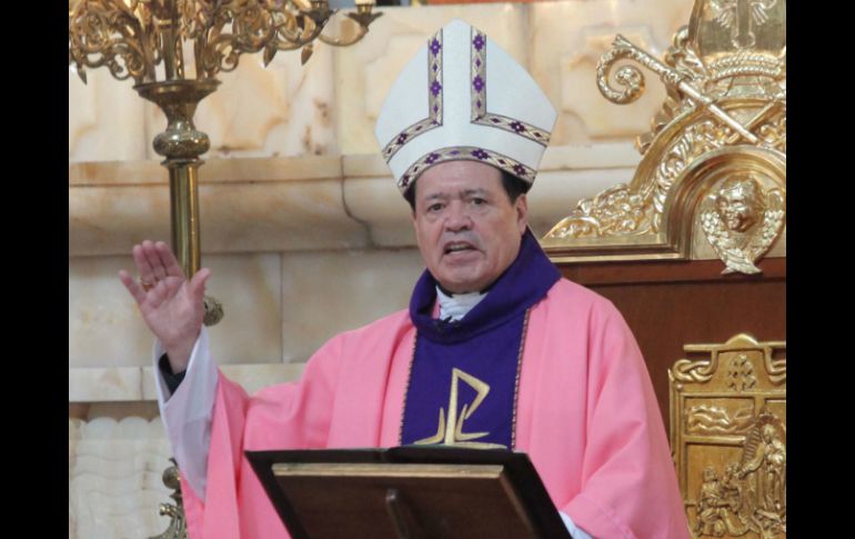 Rivera Carrera encabeza la homilía dominical en la Catedral Metropolitana a nueve días de la celebración de Navidad. SUN /