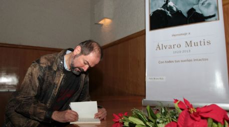 Juan Villoro durante un Coloquio en Homenaje a Álvaro Mutis. NTX /