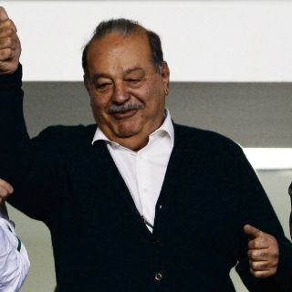Emilio Azcárraga felicita a Carlos Slim
