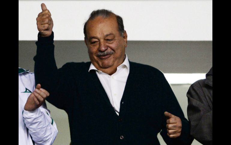 El hombre más rico de México estuvo en el juego de ida de la final. MEXSPORT /