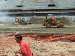 La construcción de los inmuebles ha sido un gran problema para los organizadores. EFE /