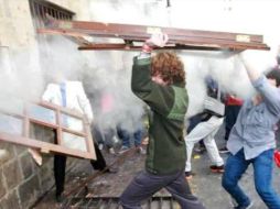 Francisco Félix Cárdenas, es quien viste de verde en la fotografía.  /