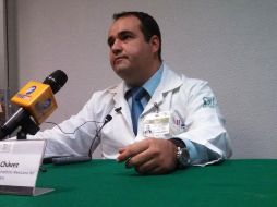 El jefe de Urgencias del HGR 180 del Instituto Mexicano del Seguro Social (IMSS) Jalisco, Christian Jiménez Chávez.  /