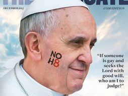 Portada de la publicación dedicada al Papa Francisco como personalidad del año. ESPECIAL /