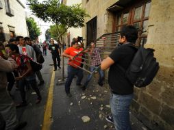 Miembros del partido Movimiento Ciudadano reconocieron que estuvieron en los desmanes.  /