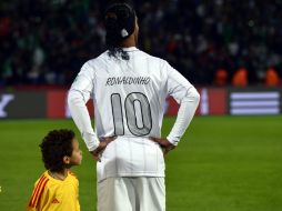 Ronaldinho se despidió de Marruecos antes de lo esperado. EFE /