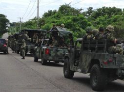 Ejército y Policía Federal se movilizan en la zona. ARCHIVO /