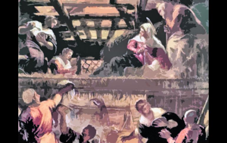 Tintoretto. Adoración de los pastores.  /