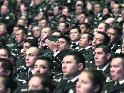 El presidente Peña Nieto encabezó la entrega al mérito al servicio policial en el auditorio nacional NTX /