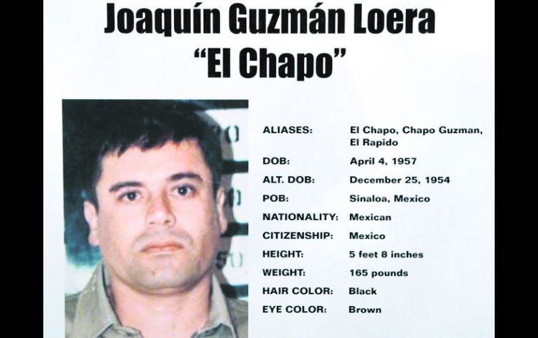 Joaquín Guzmán Loera es buscado por varias autoridades estadounidenses, como el caso de Chicago. AP /