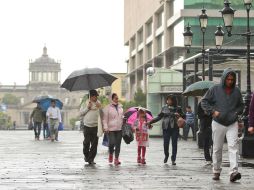 El frente frío 21 ocasionará lluvias en la mayor parte del país.  /