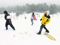 Nevado de Colima. Las temperaturas han permanecido bajas por dos días y se espera que prosigan así hasta mañana.  /