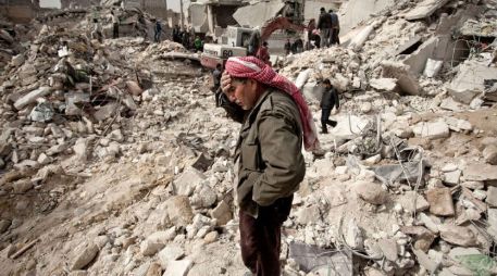 El barrio de Tariq al Bab se encuentra devastado por los constantes ataques hacia los opositores. ARCHIVO /