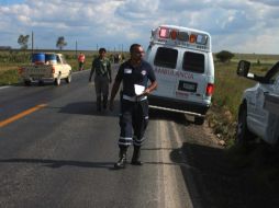 Dos personas murieron tras registrarse una volcadora en la carretera Guadalajara-Colotlán, a la altura del kilómetro 185. ARCHIVO /