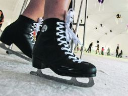 La pista. Las caídas son la imagen constante en este lugar, que permanecerá hasta el 12 de enero de 2014.  /