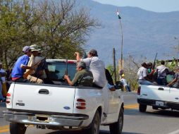 Autoridades aseguran que la autodefensa del municipio de Churumuco proviene de otro lugar. ARCHIVO /