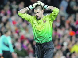 Víctor Valdés. El arquero del Barcelona ya había anunciado que se irá libre al cumplir su contrato. AFP /