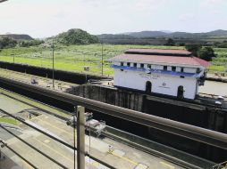 El retraso de la obra fue debido al rechazo reiterado por parte de los técnicos del canal de la mezcla de cemento para las esclusas. AP /