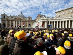 En las grandes celebraciones en la Plaza de San Pedro, solo se han realizado estimaciones. EFE /