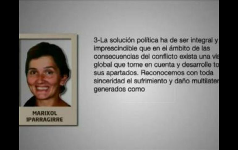 Los reclusos de la banda ETA reconocieron hoy haber causado daño con su actividad terrorista y aceptaron una 'solución' . EFE /