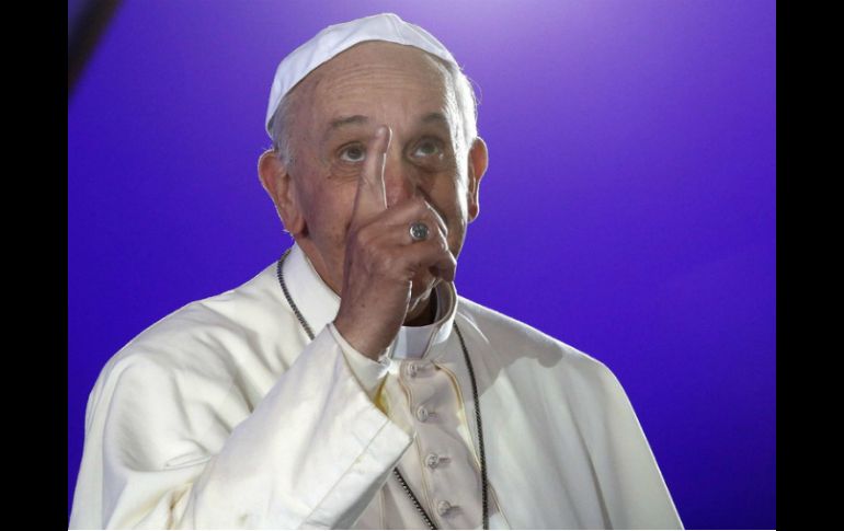 El Papa en la clausura de la JMJ, que dejó varios millones en deudas. ARCHIVO /