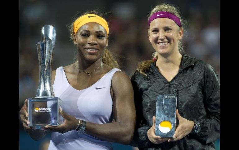Serena Williams vence a Victoria Azarenka 6-4 y 7-5. AFP /