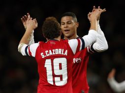 Santi Cazorla abrió el marcador, en un duelo en el que el Arsenal no encontró demasiada resistencia. AFP /