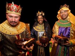 Melchor, Gaspar y Baltasar ya están listos para entregar sus regalos. ESPECIAL /
