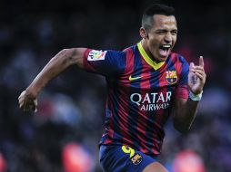 Alexis marca su primer ''hattrick'' en la liga española. AFP /