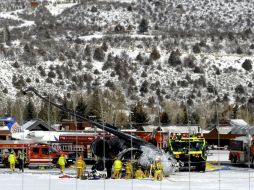 El aeropuerto de Aspen permanecerá cerrado hasta que se se retiren los escombros del jet y se dé visto bueno al clima. ARCHIVO /