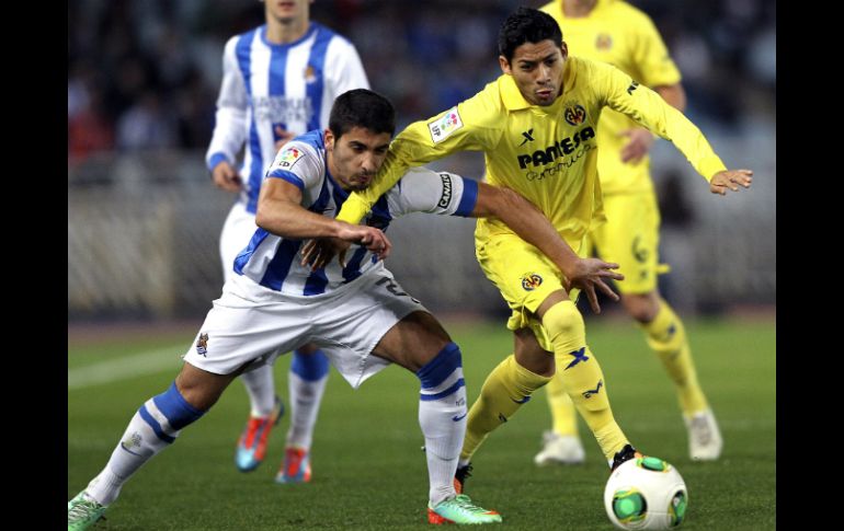 El mexicano Javier Aquino abandonó el encuentro al minuto 62. EFE /