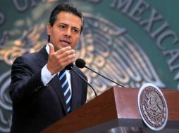 Enrique Peña Nieto participa en la clausura de la reunión de Cónsules y Embajadores en Palacio Nacional. ARCHIVO /