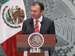 Luis Videgaray reconoce que México mantiene sus expectativas de baja inflación. ARCHIVO /