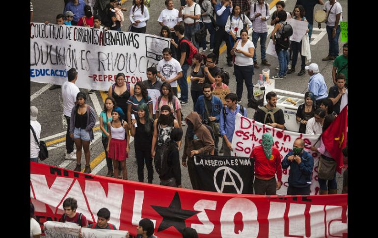 El joven fue detenido el pasado 2 de octubre durante la marcha en conmemoración de la matanza de estudiantes en Tlatelolco. ARCHIVO /