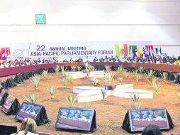 Representantes de al menos 25 paises iniciaron en Puerto Vallarta los trabajos de intercambio y cooperación entre naciones EFE /