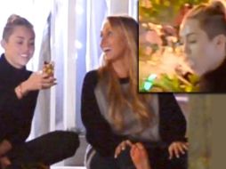 Cyrus convive con su mamá, Tish, durante la celebración. Foto: Daily Mail. ESPECIAL /