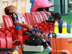 Bravo se lastimó la rodilla izquierda en el juego ante Jaguares. ARCHIVO /