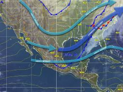 Pronostican una temperatura de casi cero grados en la mayor parte del territorio nacional. TOMADA DE smn.cna.gob.mx  /