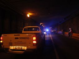 El túnel fue cerrado a la circulación.  /