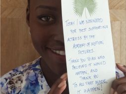 La actriz nació en México, creció en Kenia y se educó en Estados Unidos. Tomada de Instagram @lupitanyongo. ESPECIAL /