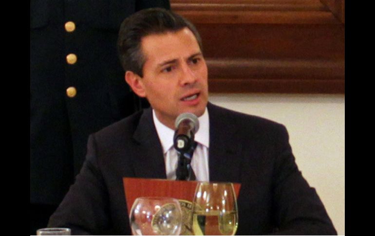 Peña Nieto afirma que su gobierno quiere ser aliado del impulso emprendedor de las empresas del país. NTX /