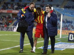 En su primer partido como titular en 2014, Neymar se lesionó tras 23 minutos de juego contra el Getafe. AP /