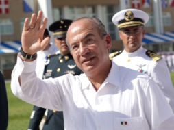 Calderón ofreció el 27 de septiembre de 2013 una conferencia en el Tecnológico de Monterrey. ARCHIVO /